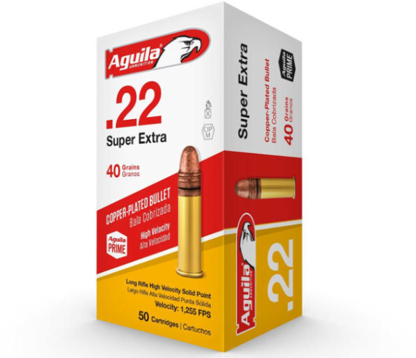 Aguila .22 Long Rifle Ammunition 50 Rounds | 40 GR | 1255fps
